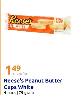 Aanbieding: Reese's Peanut Butter Cups White