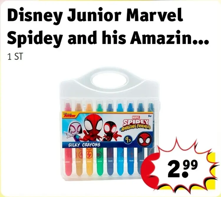 Promotie: Spidey and his Amazing Friends Silky Crayons