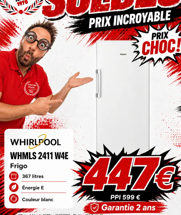 Promotie: Whirlpool whmls 2411 w4e frigo