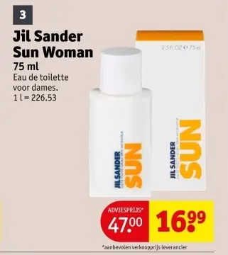 Promotie: Jil Sander Sun Woman