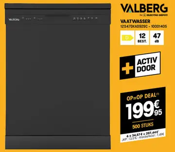 Aanbieding: Vaatwasser 12s47dkad929c