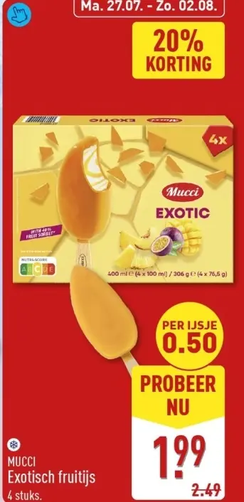 Aanbieding: Exotisch fruitijs