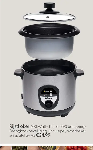 Aanbieding: Tristar rijstkoker 1l