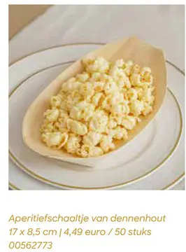 Aanbieding: Aperitiefschaaltje van dennenhout