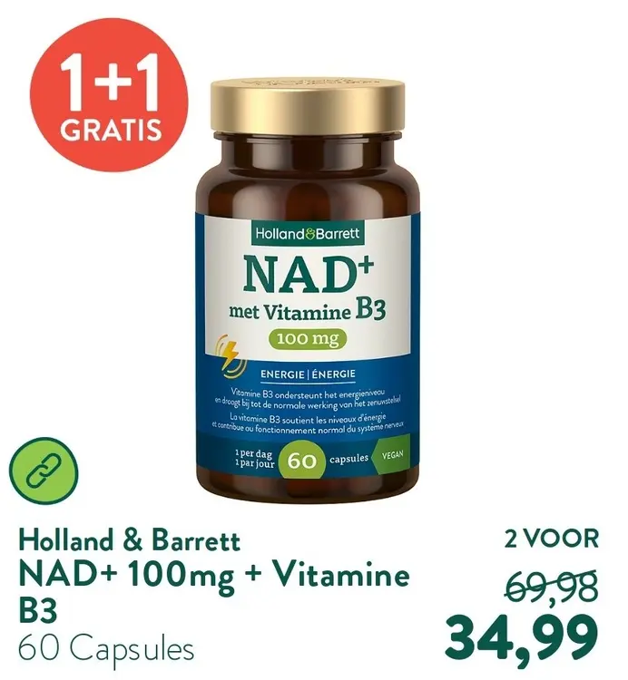 Aanbieding: NAD+ met Vitamine B3 100 mg