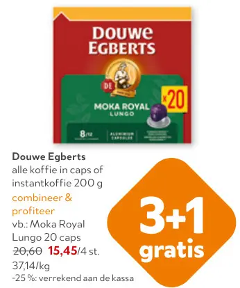 Promotie: Koffiecaps of instantkoffie