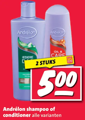 Aanbieding: shampoo of conditioner