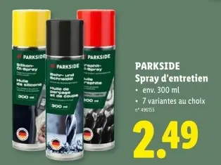 Offre: Spray d'entretien