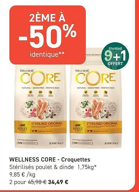 Promotie: Croquettes Stérilisés poulet & dinde