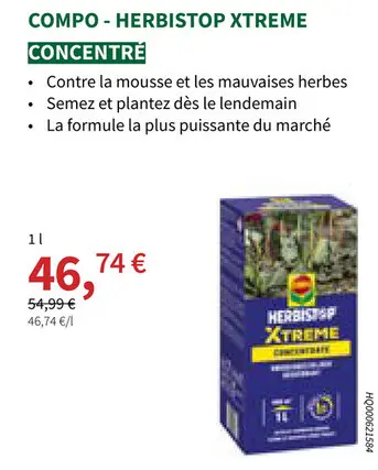 Offre: Herbistop xtreme concentrate