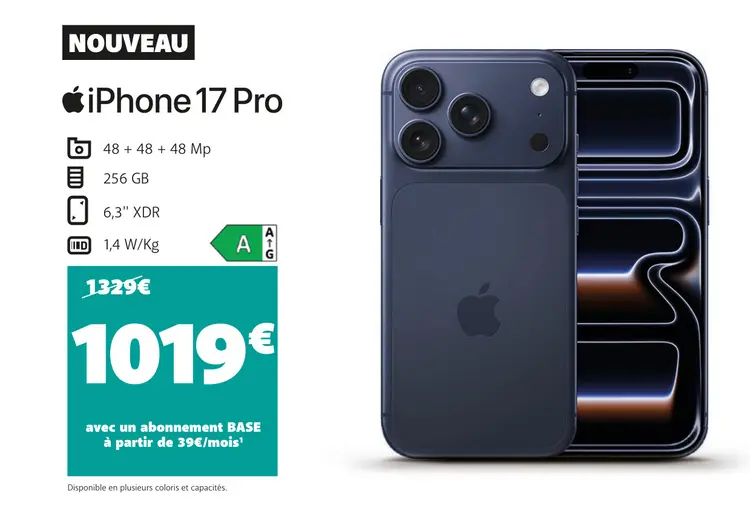 Offre: iPhone 17 Pro