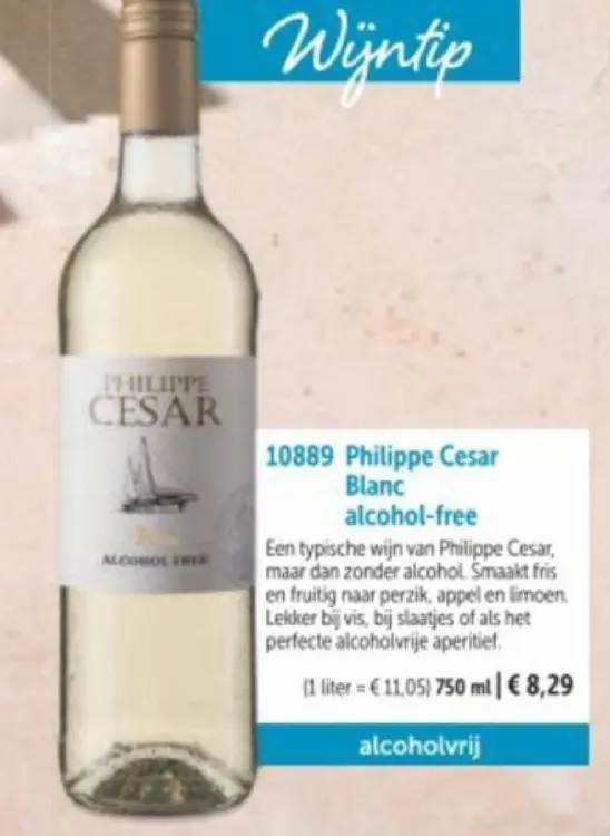 Promotie: Philippe Cesar Blanc alcohol-free