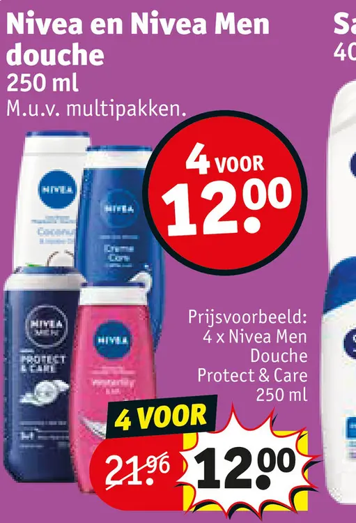Promotie: Nivea en Nivea Men douche
