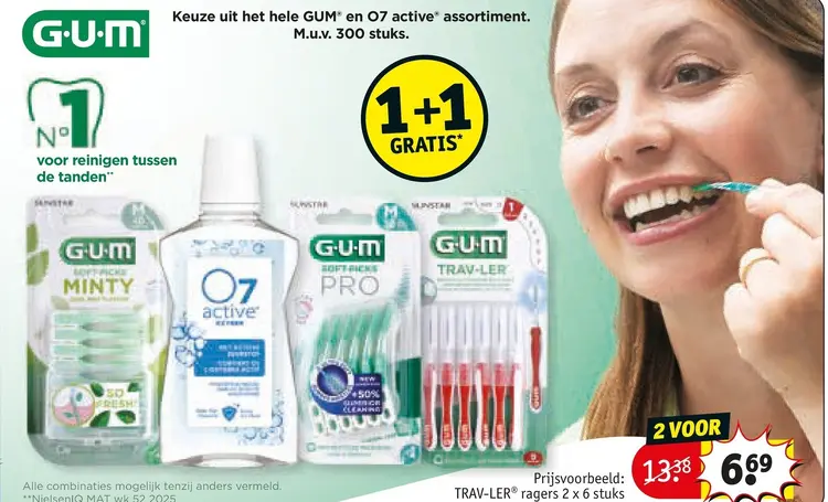 Aanbieding: GUM en O7 active assortiment