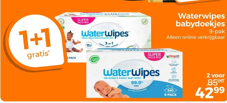 Aanbieding: Waterwipes babydoekjes