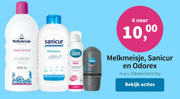 Promotie: Melkmeisje, Sanicur en Odorex