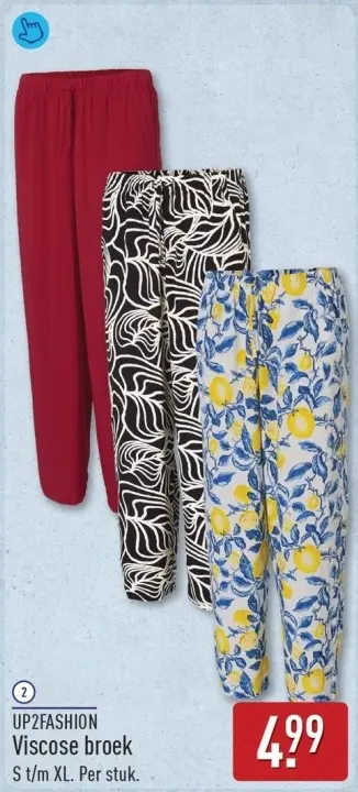 Aanbieding: Viscose broek