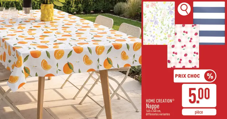 Offre: Nappe