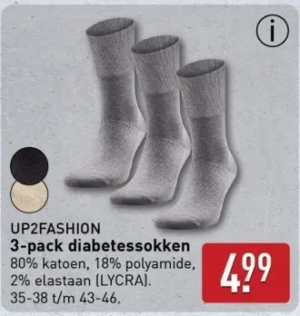 Aanbieding: 3-pack diabetessokken