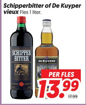 Aanbieding: Schipperbitter of De Kuyper vieux