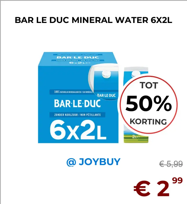 Aanbieding: Mineral water
