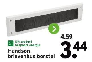 Aanbieding: brievenbus borstel