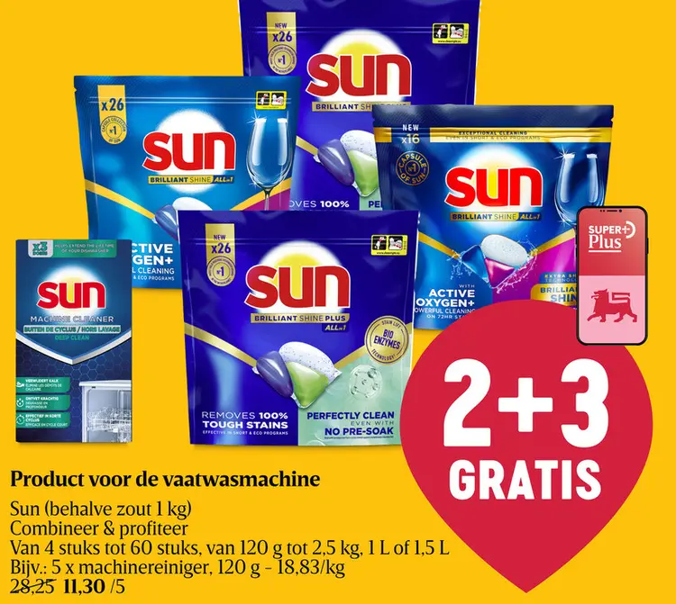 Promotie: Product voor de vaatwasmachine