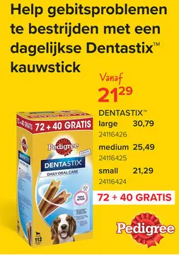 Promotie: DENTASTIX™ kauwstick