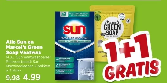 Aanbieding: Sun en Marcel's Green Soap Vaatwas