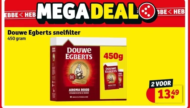 Aanbieding: Douwe Egberts snelfilter