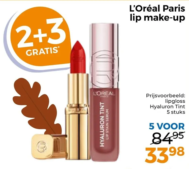 Aanbieding: L'Oréal Paris lip make-up