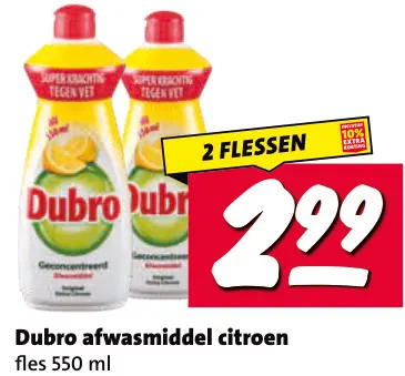 Aanbieding: Afwasmiddel citroen