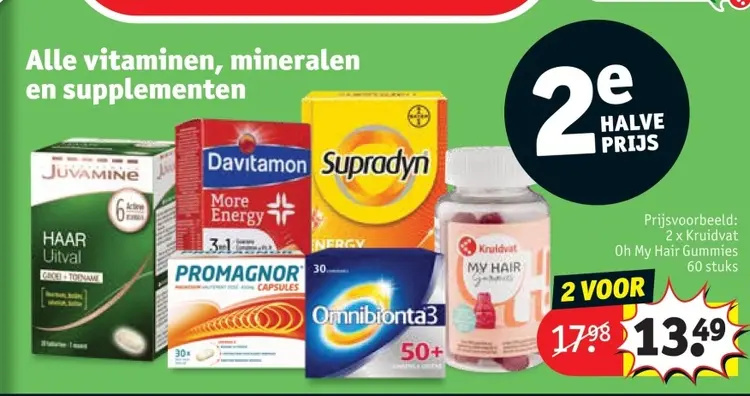 Promotie: Alle vitaminen, mineralen en supplementen