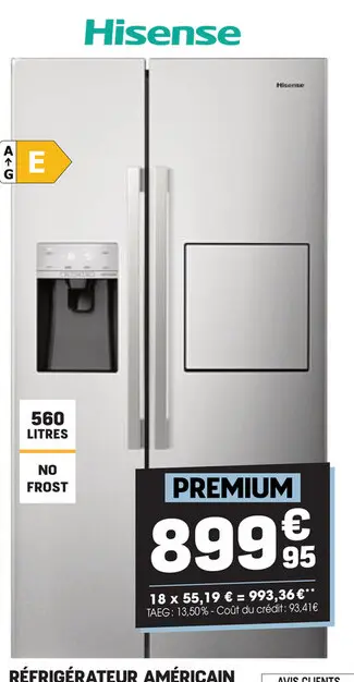 Offre: Réfrigérateur américain