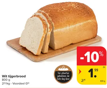 Aanbieding: Wit tijgerbrood