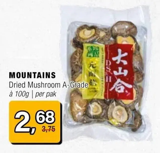 Aanbieding: Dried Mushroom A-Grade