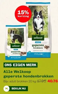 Aanbieding: Alle Welkoop geperste hondenbrokken
