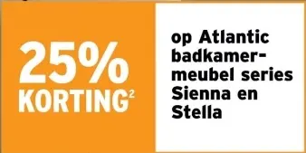 Aanbieding: Atlantic badkamermeubel series Sienna en Stel