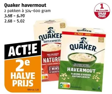 Aanbieding: Quaker havermout