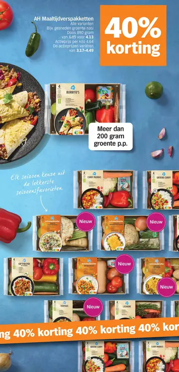 Aanbieding: AH Maaltijdverspakketten