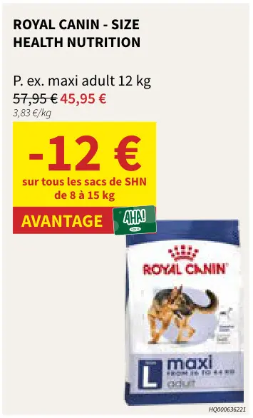 Offre: Royal Canin - Size Health Nutrition