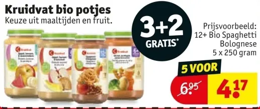 Aanbieding: Kruidvat bio potjes