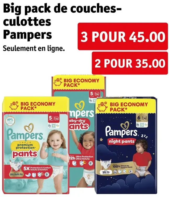 Offre: Big pack de couches-culottes