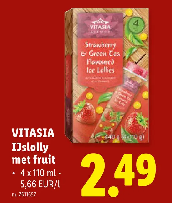 Promotie: IJslolly met fruit