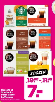 Aanbieding: Nescafé of Starbucks Dolce Gusto koffiecups