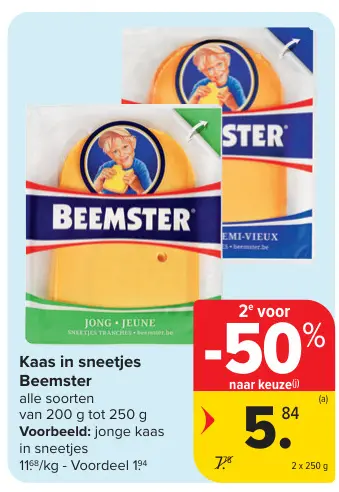 Promotie: Kaas in sneetjes