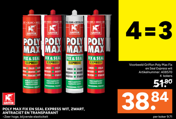 Aanbieding: POLY MAX FIX EN SEAL EXPRESS