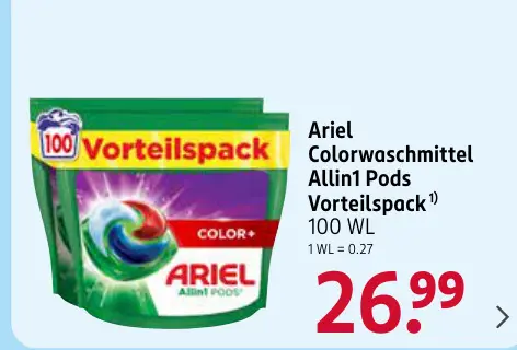 Aanbieding: Colorwaschmittel Allin1 Pods Vorteilspack
