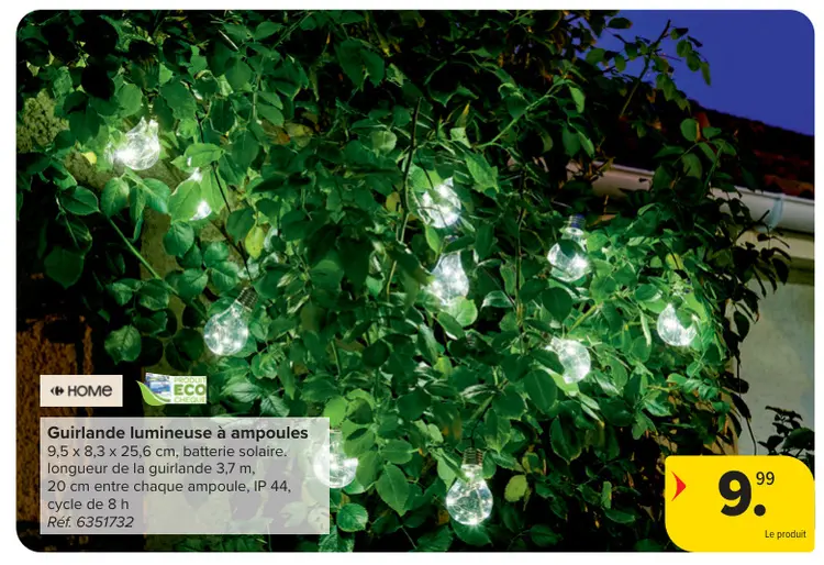 Offre: Guirlande lumineuse à ampoules