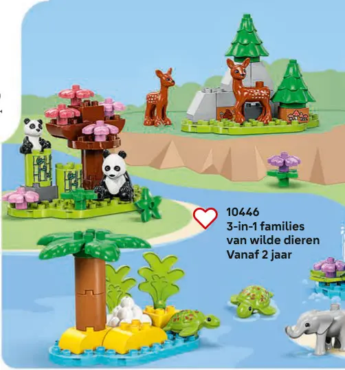 Aanbieding: 3-in-1 families van wilde dieren 10446